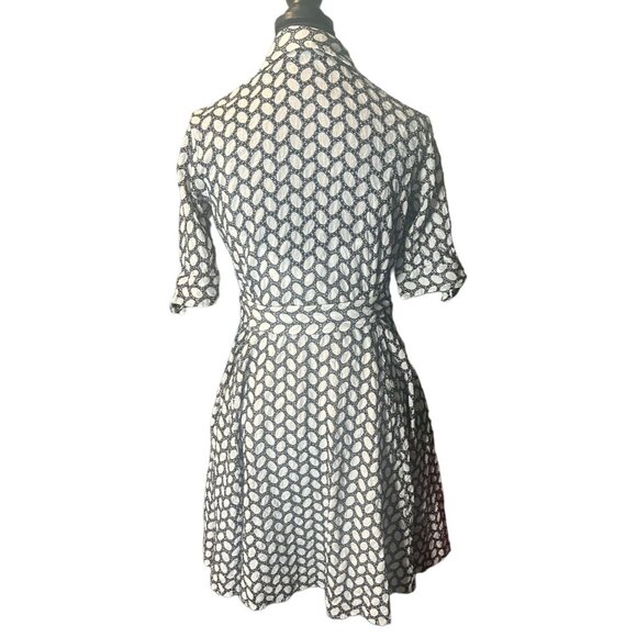Calvin Klein Womens‎ Cotton Dress Size 4 Black & White Classic design Nautical - Picture 9 of 9